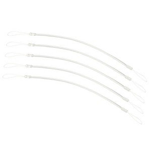 Unique Bargains Retractable Spring Coil Strap Flexible Badge Lanyards 5 Pcs - 1 of 4