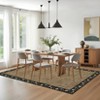 Washable Living Room Rug Floral Bordered Area Rugs Soft Thin Indoor Carpet - 3 of 4