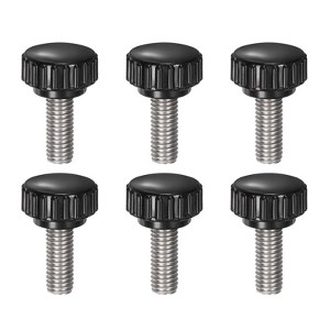 Unique Bargains Plastic Threaded Bolt Knurled Clamping Knob Thumb Screws 6 Pcs - 1 of 4