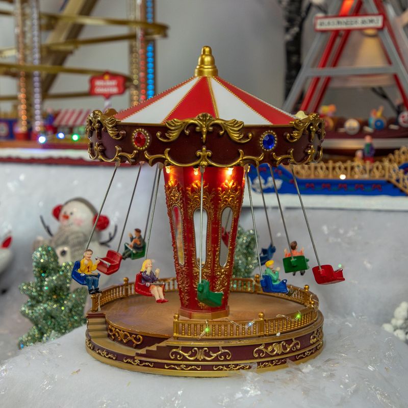 Northlight Animated and Musical Carnival Carousel LED Lighted Christmas Village Display - 10.75", 2 of 6