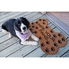 1'5" x 2'5" Wipe Your Paws Indoor/Outdoor Coir Doormat Black/Brown - Entryways: Novelty Welcome Rug with PVC Backing - 2 of 4