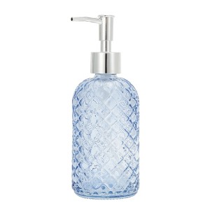 Unique Bargains Cylinder Argyle Soap Dispenser 1 Pc - 1 of 4