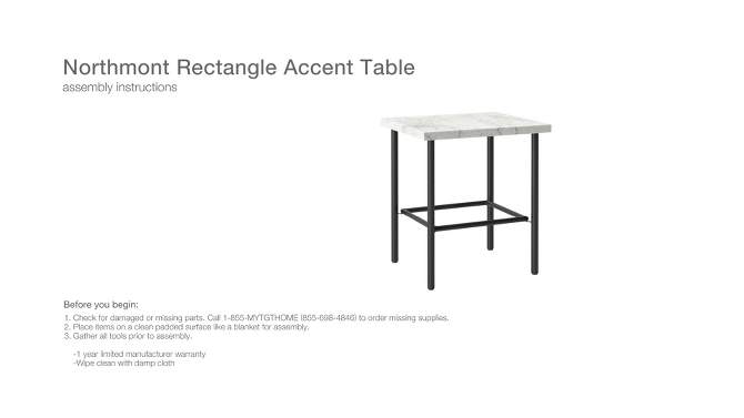 Northmont Rectangle Accent Table - Threshold&#8482; designed with Studio McGee, 2 of 8, play video