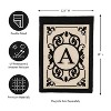 Evergreen Flag Cambridge Chic Letter A Monogram Applique Garden Flag - 12.5" Wide x 18" High - 4 of 4
