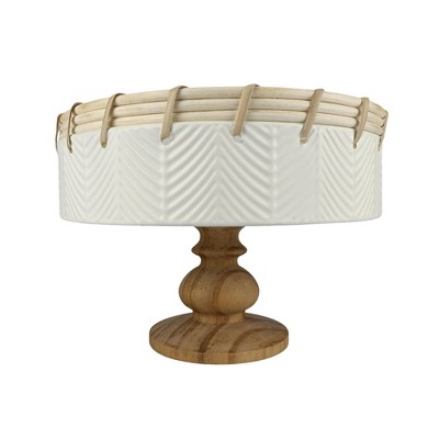 VIP Wood 10.24 in. White Tray on Base