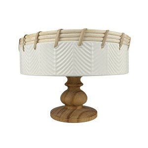 VIP Wood 10.24 in. White Tray on Base - 1 of 1