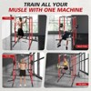 Naysaye Exercise Trainers Power Cage with Cable System and Attachments 1500LBS Capacity for Strength Training in Home Gym, Black, 81.1"*9.45"*5.12" - 2 of 4