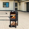 Outdoor Pizza Oven Wood Fired Pizza Oven Portable Patio Ovens Included Pizza Stone - 2 of 4