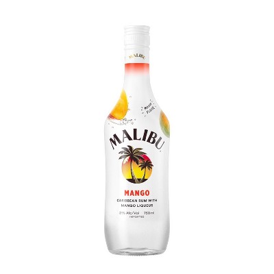 Malibu Caribbean Rum with Mango Liqueur - 750ml Bottle