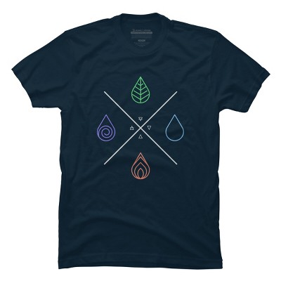 Men's Design By Humans Alchemy - The 4 Classical Elements By IkigaiDreamscape T-Shirt
