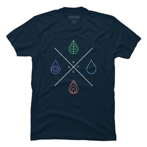 Men's Design By Humans Alchemy - The 4 Classical Elements By IkigaiDreamscape T-Shirt - 1 of 4