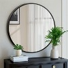 Spassway 28"H x 28"W Round Versatile Decorative Aluminum Alloy Mirror Art Designs for Living Room Bedroom Entryway Office Home Black/Gold Available - 2 of 4
