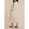 ELOQUII Women's Plus Size Long Trench Coat - 3 of 3