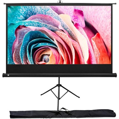 KODAK 100” Projection Screen | Portable Lightweight White 16:9 Projector Screen, Adjustable Tripod Stand & Storage Carry Bag | Adjustable Height & Easy Assembly for Home, Office, School & Church