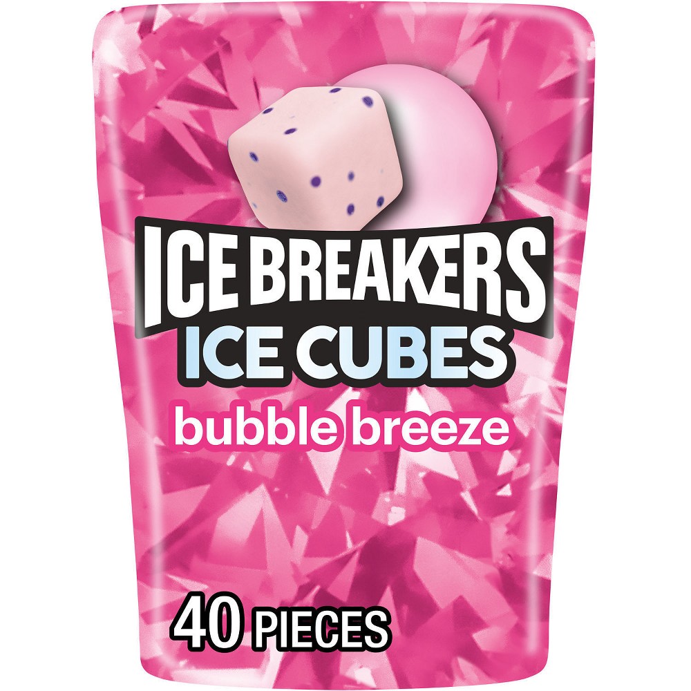 Ice Breakers Ice Cubes Bubble Breeze Sugar Free Gum - 40ct