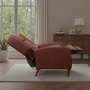 Art Leon Mid-century Recliner, Faux Leather Lounge Chair with Wood Chair Legs - 4 of 4