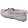 Dearfoams Women's Bethany Genuine Suede Moccasin House Shoe Slipper - 2 of 4