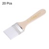 Unique Bargains Wall Furniture Cabinets Soft Bristle Paint Brushes Wood Handle 20 Pcs - 3 of 4