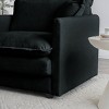 35" Chenille Ottoman Footrest, Modern Upholstered Bench for Living Room, Modular Sofa Extension-3irtyhousy - 4 of 4