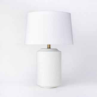 Ceramic Assembled Table Lamp White - Threshold™ designed with Studio McGee, image 1 of 22 slides