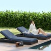 Outsunny 2-Piece Patio Chair Cushions with Back, 72" x 21" x 3" Replacement Cushions with Ties for Outdoor Lounge Chair - 3 of 4