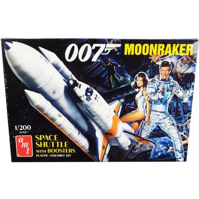 Skill 2 Model Kit Space Shuttle with Boosters "Moonraker" (1979) Movie (James Bond 007) 1/200 Scale Model by AMT