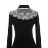 INSPIRE CHIC Women's Semi-Sheer Embroidery Neck Ruff Detachable Fake Dickey Collar Little Shawl 1 Pc - 3 of 4