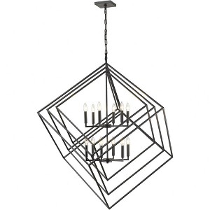 Z-Lite Euclid 12 - Light Chandelier in  Matte Black - 1 of 4