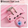 Sapphtopaz Carry-On/Checked Luggages,ABS Hardshell Luggage with Double Wheels, Expandable Lightweight TSA Lock Suitcase - 2 of 4