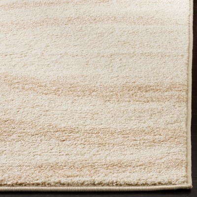 Cream and Champagne Modern Wave Runner Rug
