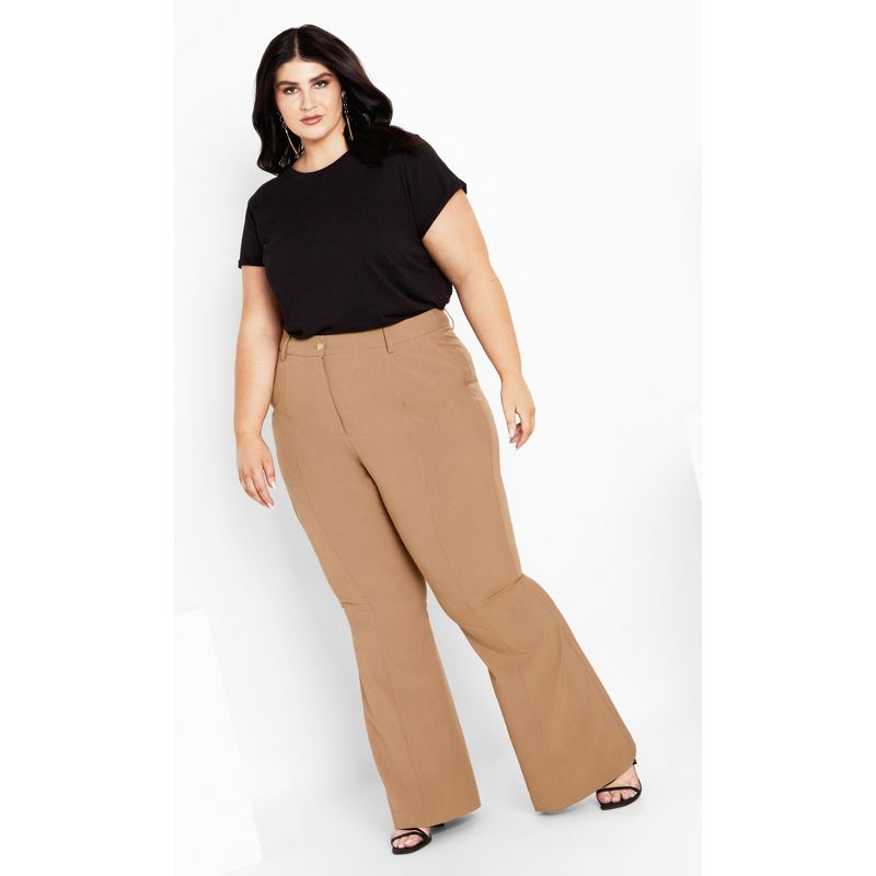 Women's Plus Size Sloane Pant - caramel | CITY CHIC, 3 of 8