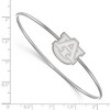Black Bow Jewelry Sterling Silver Auburn Tigers NCAA Bangle Bracelet 7 Inch - 2 of 3