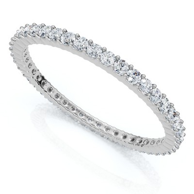 Pompeii3 3/4Ct Diamond Eternity Ring 14k Gold or Platinum Wedding Band Lab Created