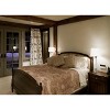 Cal Lighting 150W 3 way Ruston crystal/metal table lamp with pleated hardback shade - 2 of 2