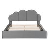 CAVINAS Queen Bed Frame with Headboard, Upholstered Platform, with Cloud-shaped Headboard Queen Bed Frame, Easy installation - 4 of 4