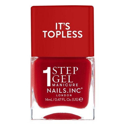 Nails.INC It’s Topless, 4-in-1 Base Coat, Treatment, Color and Top Coat 1-Step Gel Nail Polish - 0.47 fl oz