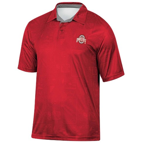 Ncaa Ohio State Buckeyes Men s Tropical Polo T shirt Target