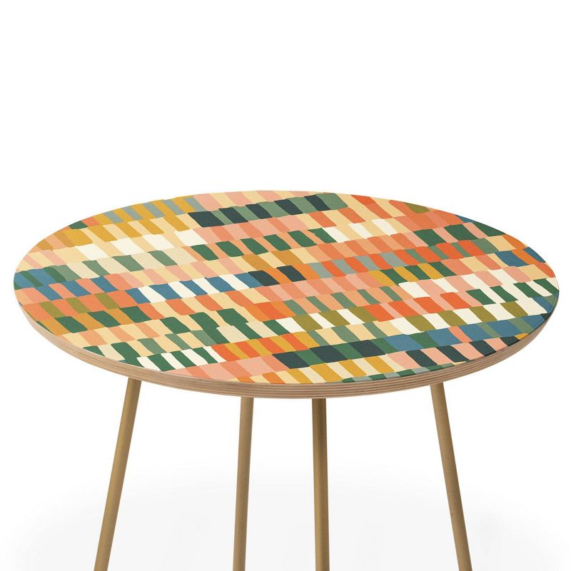 Gigi Rosado Pastel Mosaic Side Round Table - Deny Designs, 3 of 6