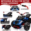 12V Kids Ride-On ATV, 3-Wheeler Electric Motorcycle for Toddlers Ages 3-8 – Battery Powered Toy Car with LED Lights - 2 of 4