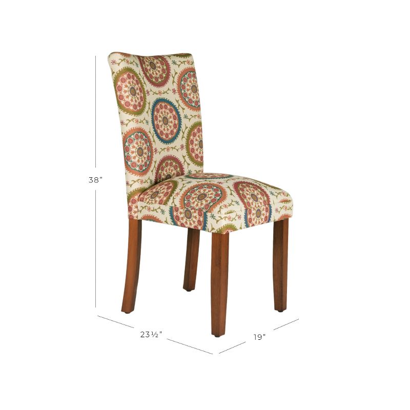 Set of 2 Parsons Pattern Dining Chair Wood - HomePop, 3 of 12