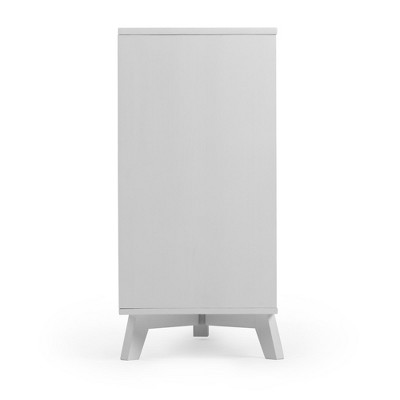 Max & Lily Solid Wood Scandinavian 6 Drawer Dresser, White