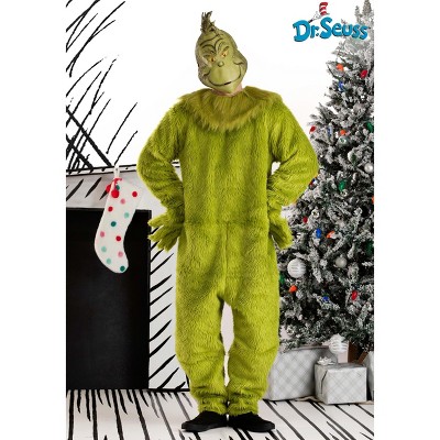HalloweenCostumes.com Dr. Seuss The Grinch Deluxe Costume with Full Mask for Adults