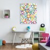 Stupell Industries Lovely Bold Rainbow Hearts Pattern Collage Canvas Wall Art - 2 of 4