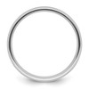 Black Bow Jewelry 3mm to 8mm Platinum Light Weight Polished Domed Comfort Fit Band - 2 of 4