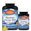 Carlson - Maximum Omega 2000, 2000 mg Omega-3s, Norwegian, Wild Caught, Sustainably Sourced, Lemon - 4 of 4