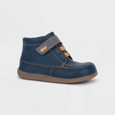 boys navy blue boots