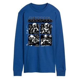 Men's - Marvel - Deadpool & Wolverine Character Grid Long Sleeve Graphic T-Shirt - 1 of 4