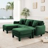 VASIP Boucle Fabric 3-Seater Sofa, Shell-Shaped Armrests & Self-Wrapped Cylindrical Legs, for Living Room & Apartment,Beige - 3 of 4