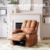 TackView Oversized 360° Swivel Rocker Recliner Sofa with Heat & Massage – Soft High-Density Foam, Cup Holder & Side Pocket - 2 of 4