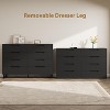 7 Dresser For Bedroom, 47.2" Wide Dresser, Freestanding Vertical Drawer Cabinet With Storage, Wooden Closet Storage Chest For Living Room - 4 of 4